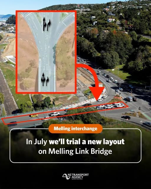 Trial change to Melling Link Bridge lanes