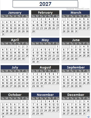 2027 Term Dates